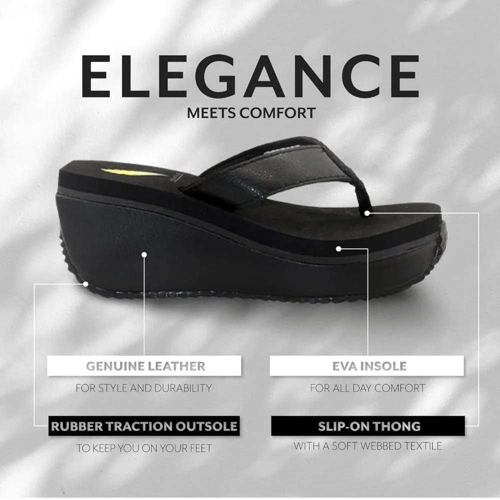 Volatile Black Platform Sandals - Picture 3 of 8